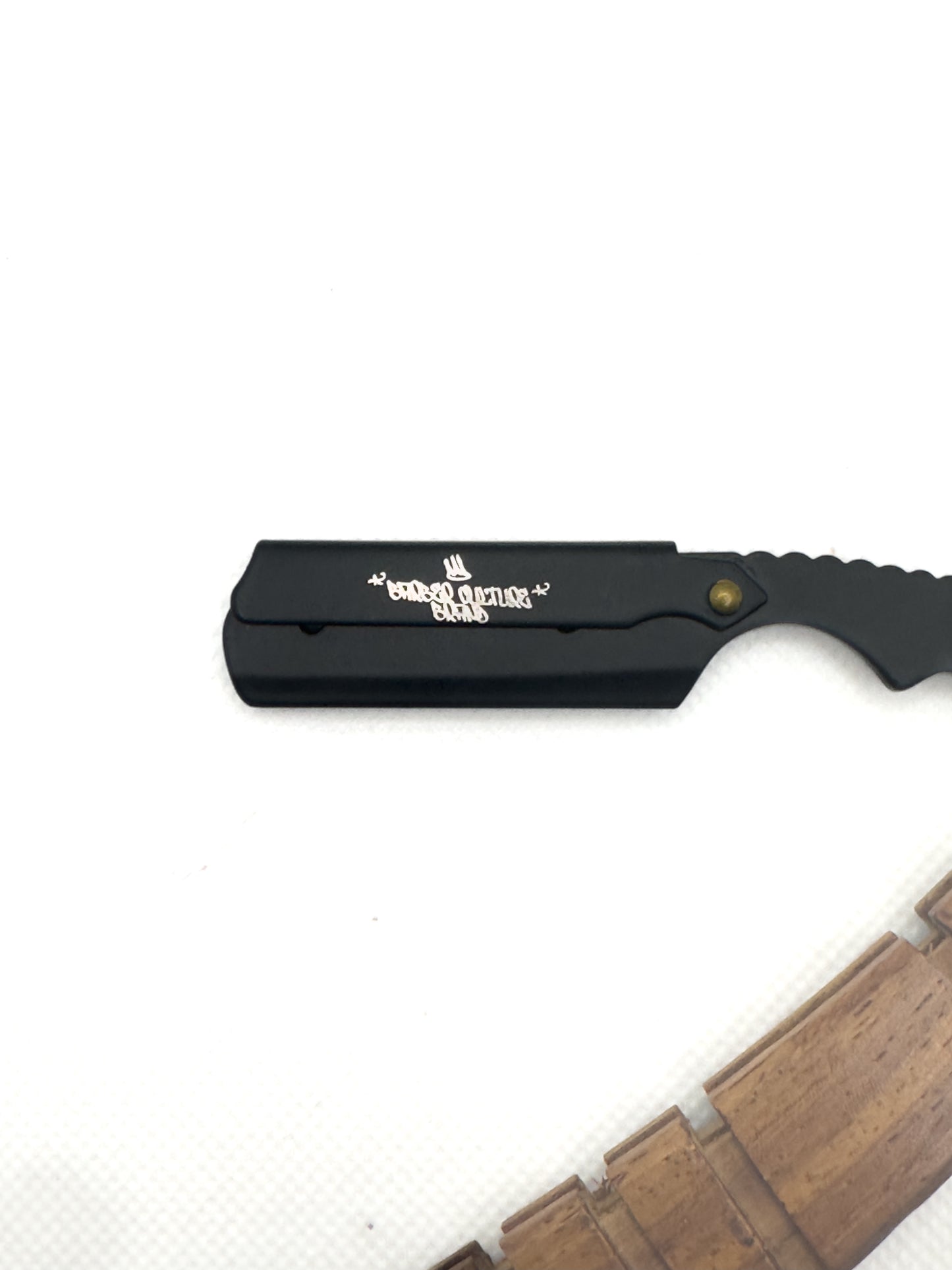 WOODEN HANDLE BCB STRAIGHT RAZORS